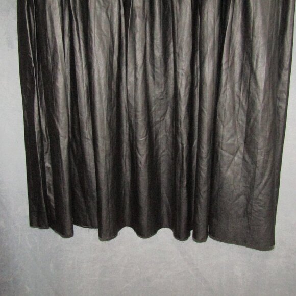 Melissa McCarthy Seven 7 Black Skirt Plus Size 1X Coated Raw Hem Side Zip Womens - Picture 3 of 9